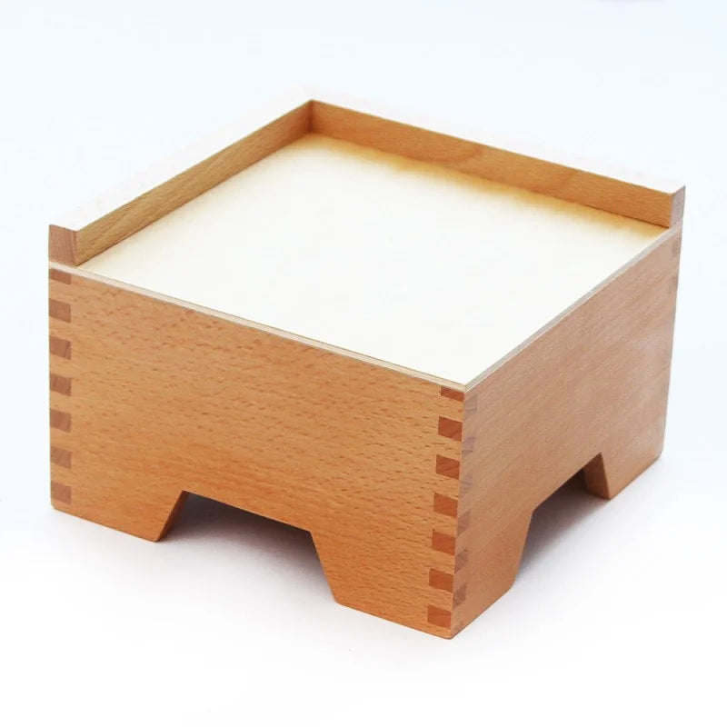 Montessori Wooden Pink Tower Stand Toys for 5 to 7 Year Old Children Montessori pink Tower Stand