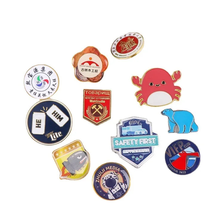 Manufacture Hard Enamel Pin Custom Logo Lapel Badge