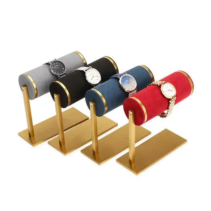 SKQ Microfiber Metal Display Bracelet Display Metal Stand Custom Luxury Jewelry Display Watch Stand