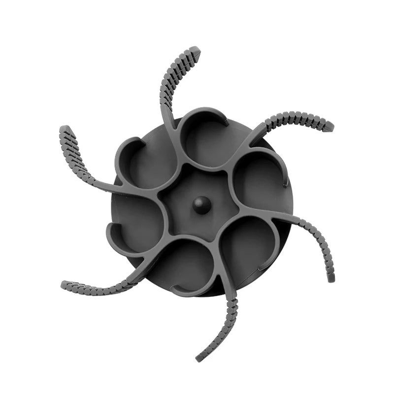 OEM ODM Silicone Spiral Cuttable Slow Feeder Pet Cat Dog Food Bowl Insert with Strong Suction Cups