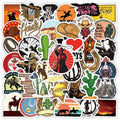 50Pcs Cool Cowboy Sheriff Trend Stickers for Boy Skateboard Luggage Laptop Bike Car Diy Graffiti Custom Sticker