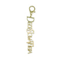 Custom Gold Metal Alphabet Letter Keyholder No Tarnish 316 Stainless Steel Carabiner Keychain for Delta Sigma 1913 Sorority