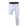 Custom Men's One-Leg 3/4 Length Compression Tights Second-Skin Feel Stretch Breathable for Basketball Fitness