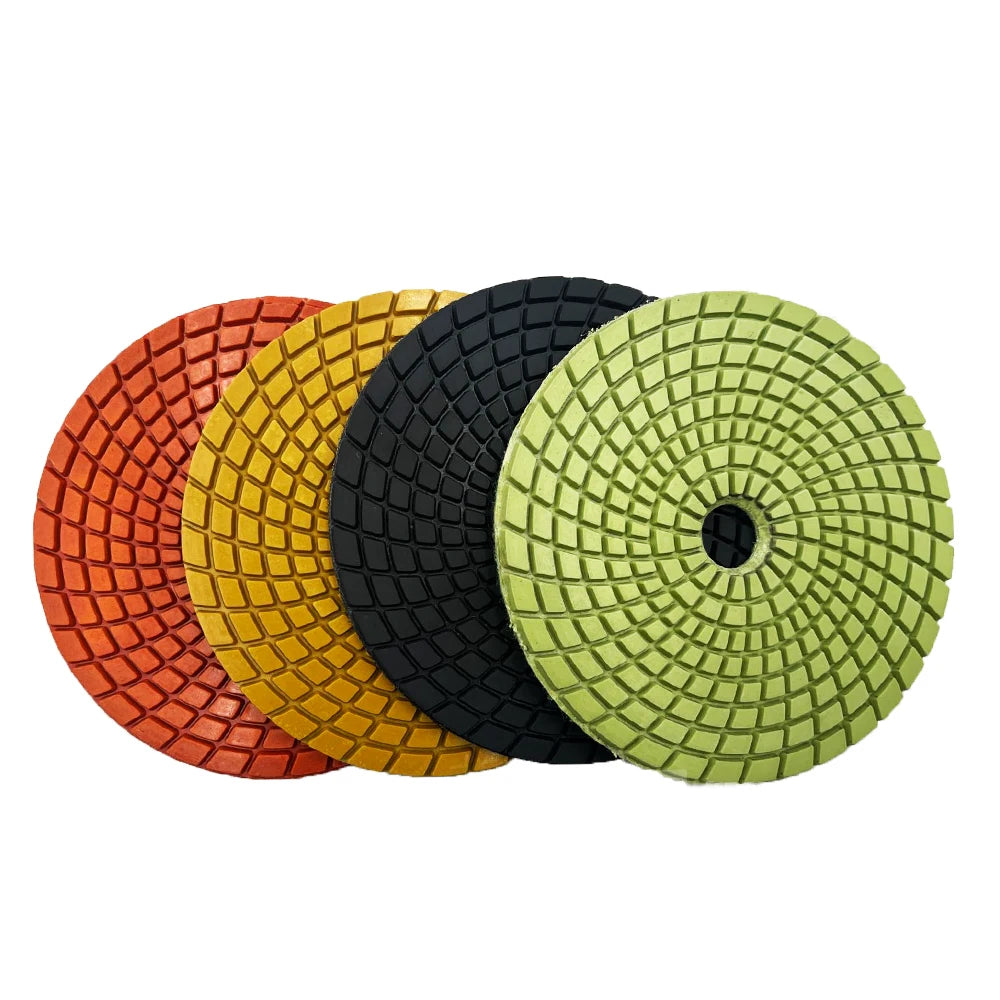 125mm Stone Polishing Pad Grit Set Stone Polishing Pads for Granite and Marble