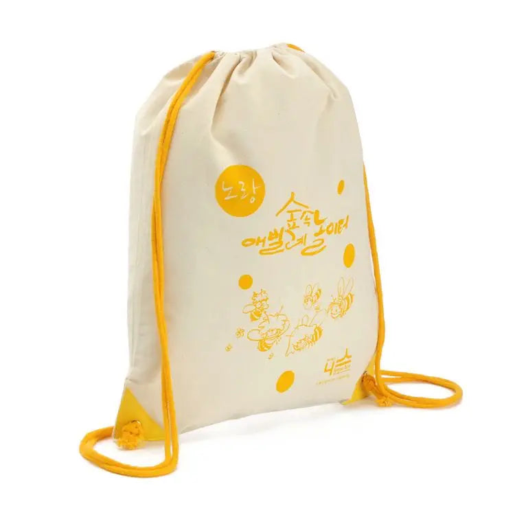 Professional Manufacturer SOMA Eco-Friendly Durable Large Capacity Cotton Muslin Drawstring Backpack for Travel Outdoor Use