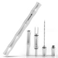 Custom logo Sliver 3 in 1 Stainless Steel Cigar Punch for Cigar Accessories