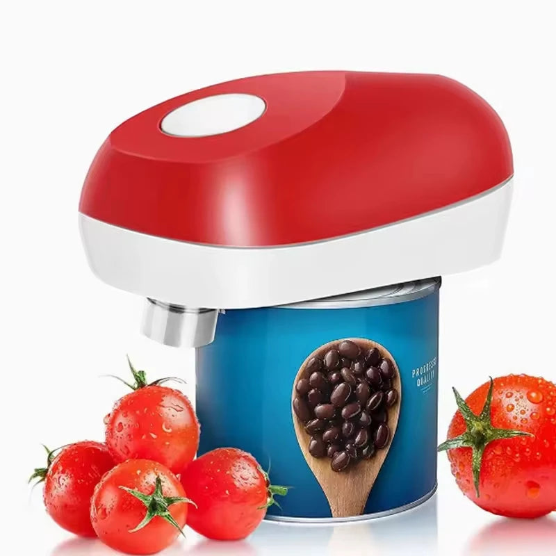 Custom Logo Bar Auto Electric Can Opener Smooth Edge Bottle Tin Opener Seniors Kitchen Gadgets Electric Jar Opener