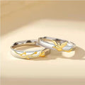 Anillo De Acero Inoxidable Platinum Plated Tree Branch Bird Zircon Design Couple Ring Men Women Lover Ring for Valentine's Gift