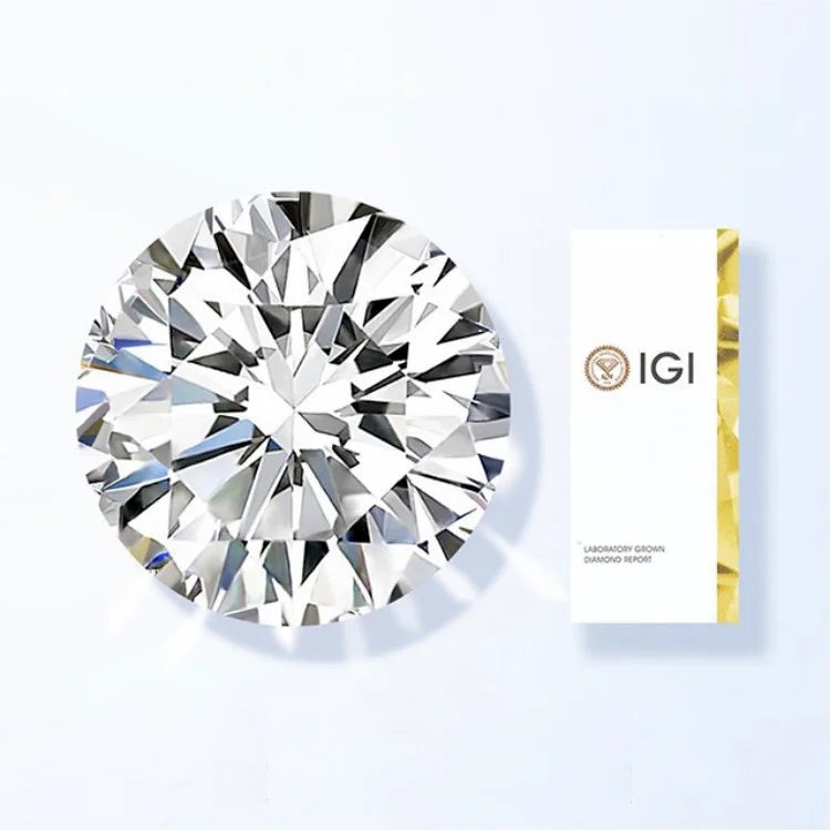 3CT IGI Certified Lab Diamond DEF Color 9MM VVS2 VS1 Loose Diamond Round Cut Wholesale Starsgem CVD HPHT Lab Grown Diamond