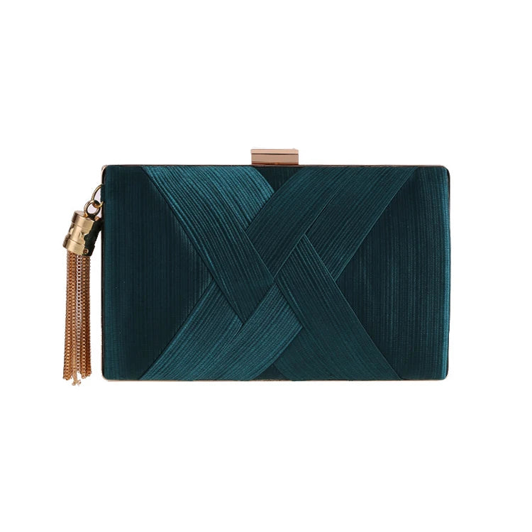 Wholesale NEW Pure Colored Evening Bags Clutches for Women Silk Clutch Purse Wedding Party Handbags