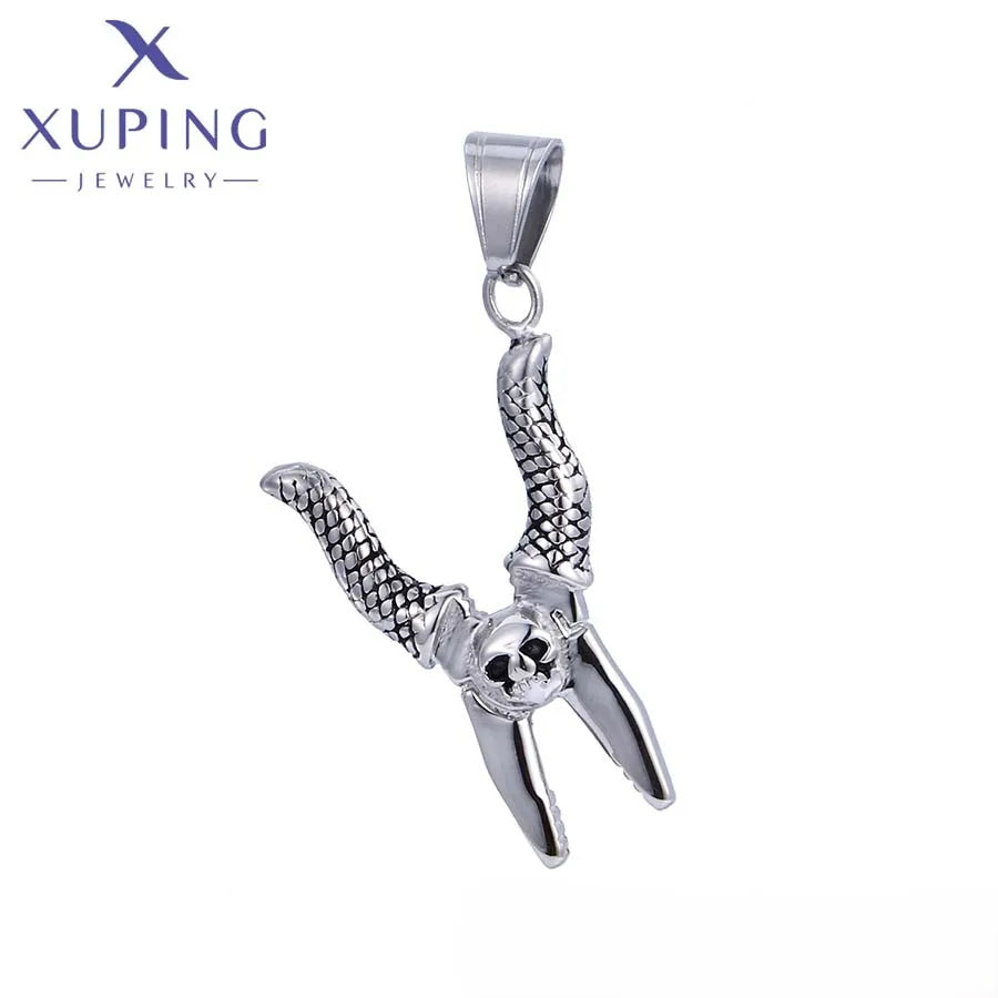 33491 XUPING JEWELRY Stainless Steel Jewelry Exquisite Neutral Custom Hip Hop Fashion Jewelry Pendant Charms
