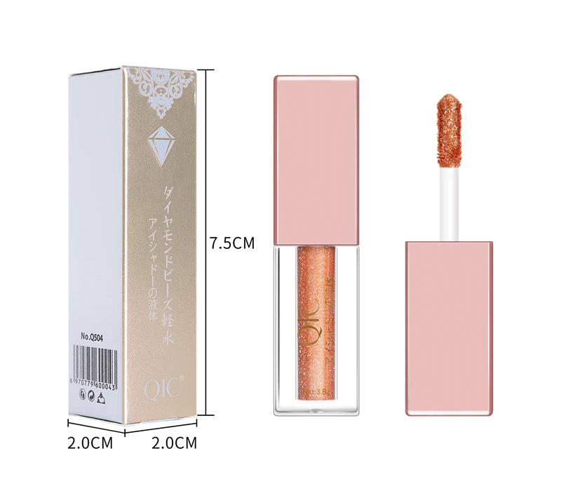 Fashion New Pigmented Liquid Eyeshadow 8 Color Logo Customized Duochrome Eye Shadow Easy to Wear Liquid Eye Makeup Wholesale Wet