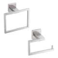 New Style Bathroom Wall Towel Ring Holder Black Toilet Paper Rack with Gold Accent Modern Design