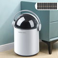 For JOYBOS Cute Headphone Shape Trash Can Small Plastic Storage Bucket with Lid and Handle Unique Design for Home and Bathroom