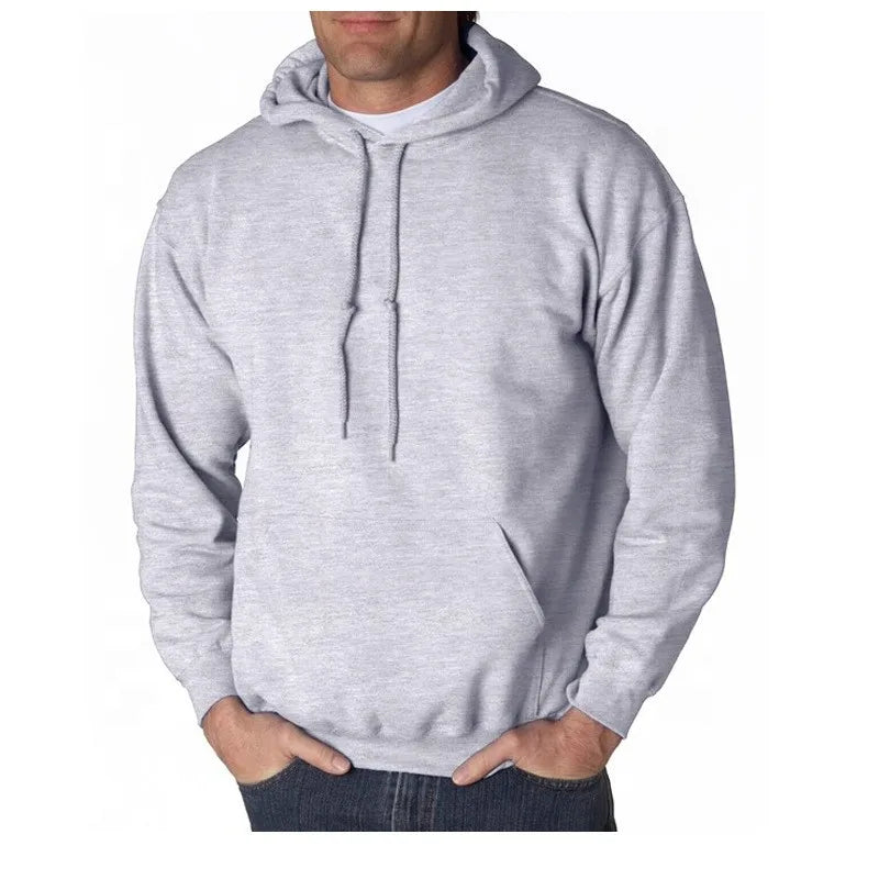 Lightweight Autumn Casual Unisex Pullover Hoodie 100% Polyester Solid Color Knitted Quick Dry & Breathable Customizable Colors