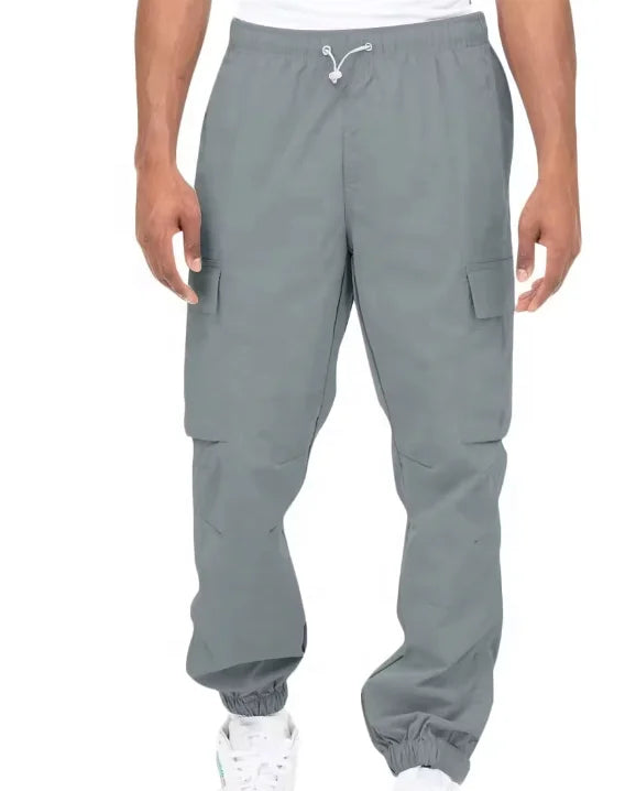Manufacturer New Design Men's Cotton Casual Sports Pants Comfortable Drawstring Custom Printed Logo Jogger Pants