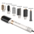 Fast Styler Hot Air Brush One Step Hair Styler Hair Dryer 360 Degree Rotating Line Tail 5-in-1 Negative Ion Hair Straightener