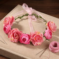 Flower Girl Crown Wedding Headband Hair Wreath Boho Headpiece Bridal Floral Hairbands