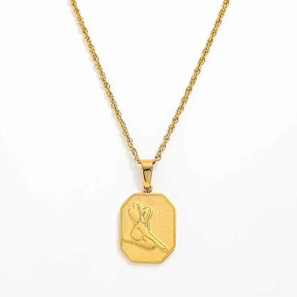 Fenny  Waterproof&Tarnish Free Fashion Body Pendant Necklace Trend for Women Stainless Steel Jewelry Wholesale
