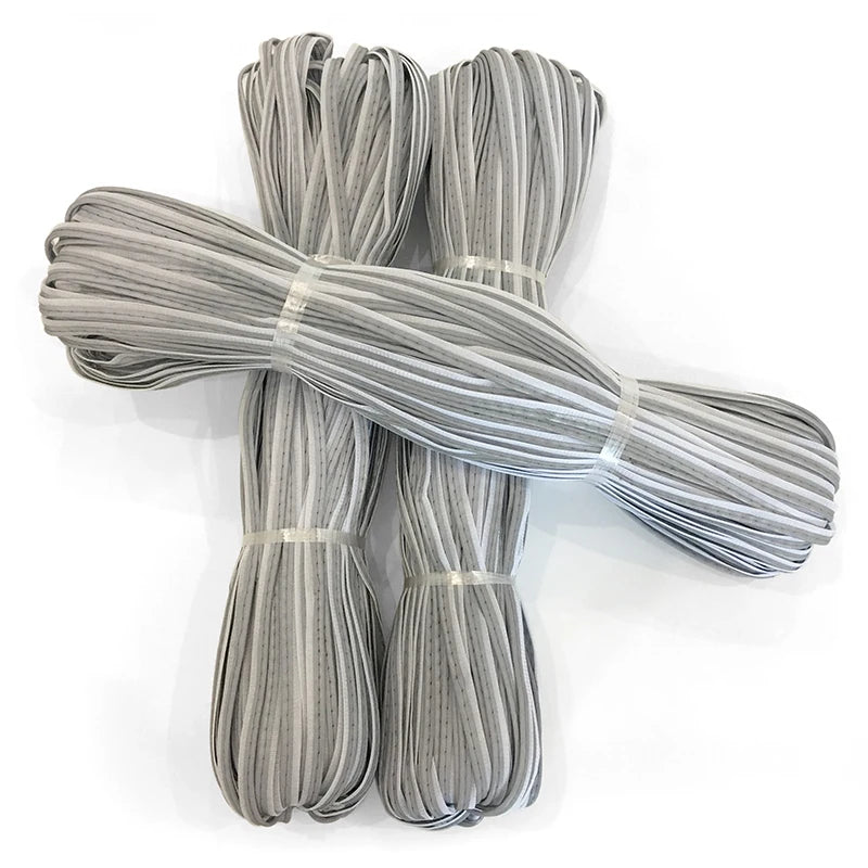 Wholesale Ready Stock Silver Reflective Polyester Colorful Retro-reflective Tape Reflective Piping for Edging on Clothes