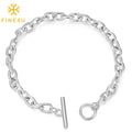 Hip Hop Jewelry Bisuteria Al Por Mayor China Ot Buckle Stainless Steel Link Chain Bracelet for Men