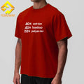 Custom Men's Workout Sports T-Shirt 40% Cotton 40% Bamboo 20% Polyester Oversize Fitness Gym Clothing for Summer Runners