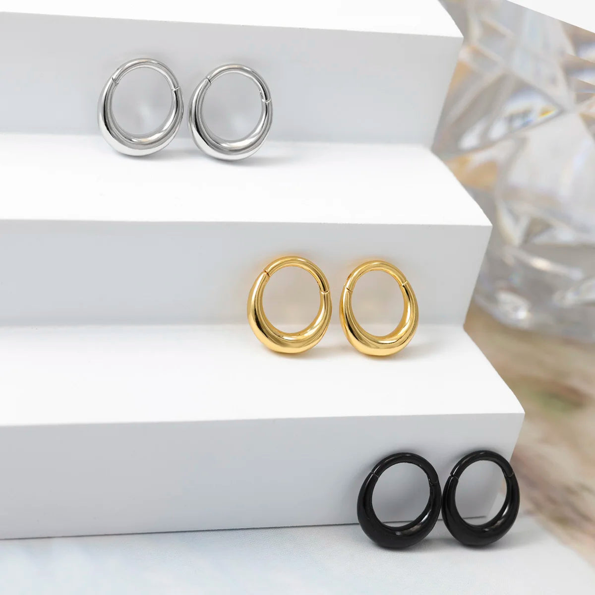 Smooth Stainless Steel Nose Rings Hoops Septum Hinged Segment Helix Cartilage Clicker Hoop Earrings Body Jewelry Gift
