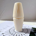 Tall Pillar Wave Twirl Silicone Mold Abstract Art Decorative Wavy Soy Wax Mould Spiral Design Silicone Candle Mold