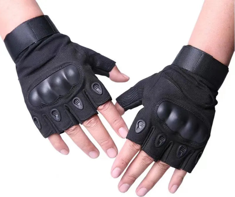 Summer Outdoor Camouflage Tactical Training Gloves Breathable Non-slip Wear-Resistant Full/Half-Finger Durable Nylon/Ski Hands