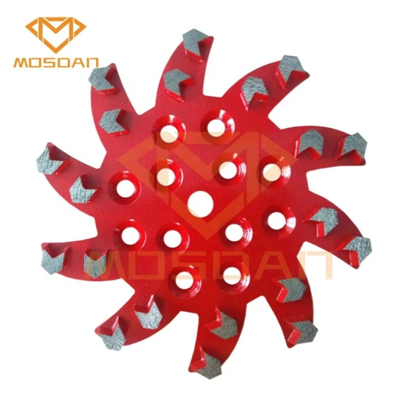 10 Inch Blastrac Diamatic Star Diamond Grinding Pad Plate with 20 Arrows