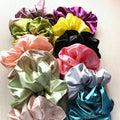 Oversized Scrunchies Big Rubber Hair Ties Elastic Hair Bands Girs Ponytail Holder Smooth Satin Scrunchie Women Hair Accessories