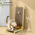 L-Type Large Anti-Scratch Corrugated Paper Cat Scratcher Wear-Resistant Vertical Cat Trees Scratcher with Dips-Dropping Free