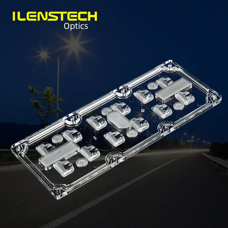 Cut OFF DWC Street Light High Speedway Light LED Lens 2x6 Optical Lens with Waterproof Gasket