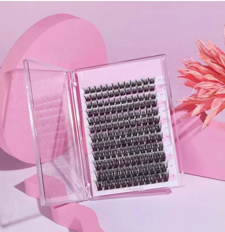 New Coming Diy Segment Lash Kit Private Label Individual Cluster Lashes Natural Lashextension Diy Cluster Lash Extensions