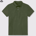 Wholesale Factory Men's Breathable Polyester Button Collar Short Sleeve Polo Shirt