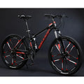 26" Full Suspension Mountain Bike Frame with 21 Speed Disc Brakes for Men Women's Downhill Cycling Cycle Bikes Sale