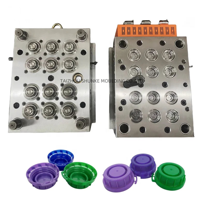 12 Cavity Hot Runner 45MM Cap Mold Tear Edge Water Lid Mould for Extrusion Bottle with LINEF