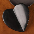 New Shape Heart Shape 3D Gua Sha Bian Black Gua Sha Facial Massage Tools Black Spike Heart Shape 3D Gua Sha Stone with Ridges