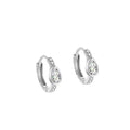 Fashion 925 Sterling Silver Earrings Set 5A Cubic Zirconia CZ Waterdrop Pear Round Hoops for Women Fine Jewelry Wholesale