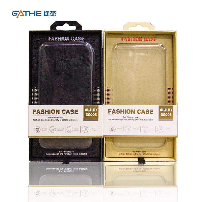 Custom Printed Logo Factory Price clear PVC Phone Case Packaging Box Electronics Products Packaging Boxes