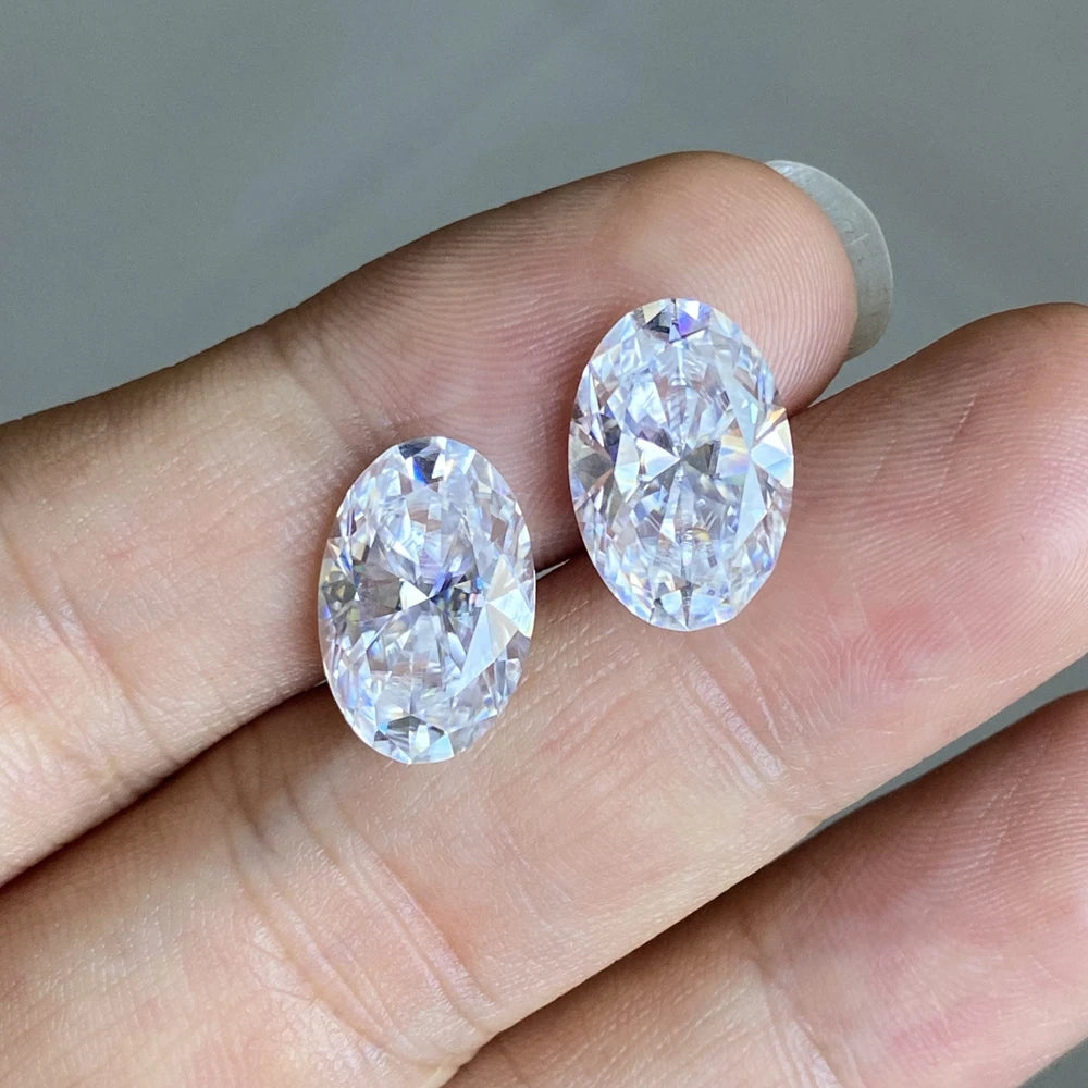 Lab Grown Moissanite Diamond Stone Oval Cut 1-15 Carat Loose Gemstone Moissanite Diamond Ring for Jewelry Making