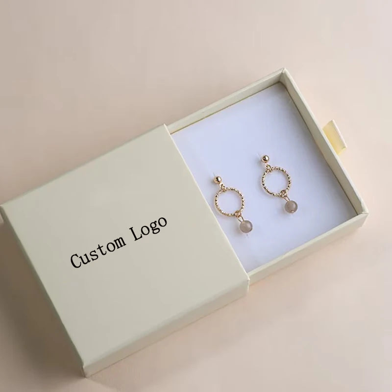 Guorui Custom Logo Luxury Display Jewelry Box Small Velvet Lights Lints Flannel Ring Bracelet Necklace Penda