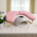 Fashional Pattern Nail Arm Rest Ergonomic Trending Nail Salon Hand Rest Foldable U-shaped PU Leather Nail Hand Pillow Waterproof