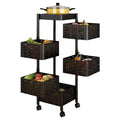 Rotating Kitchen Vegetable Shelf Multi Layer Household Storage Rack for Snacks and Utensils for Living Room