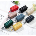 Vintage Wholesale Genuine Leather Cow Zipper Cute Small Mini Pocket Change Coin Bag Purse Pouch Case Holder for Kid Girl Women