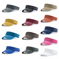 Wholesale Summer Blank 100% Cotton Running Hat Outdoor Sports Tennis Cap Vintage Wash Denim Curved Brim Sun Visor Hat