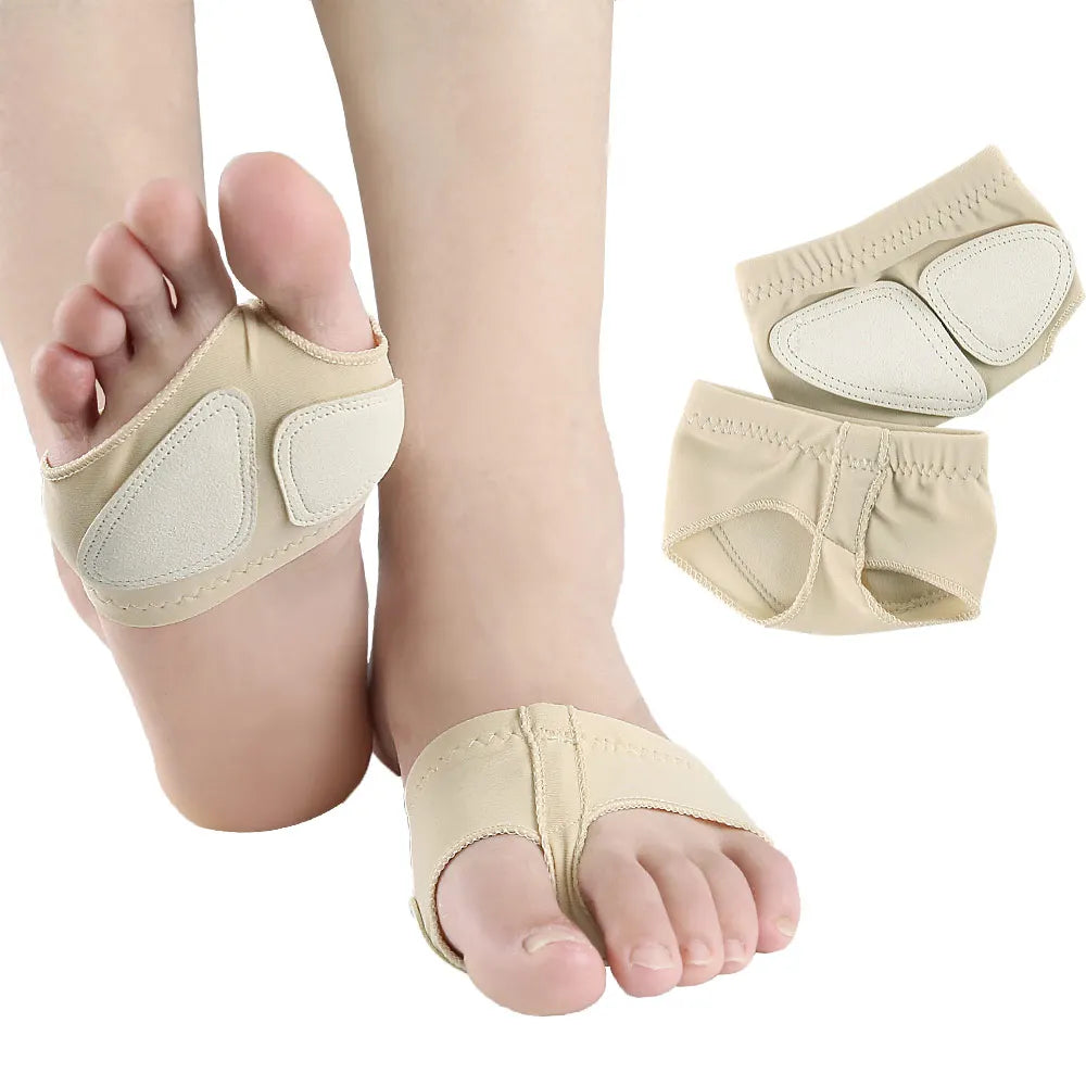 2022 Ballet Sole Soft Breathable Elastic Invisible Fabric Socks with Anti-Slip Ball Foot Cushion Pads Sports & Comfort Insoles