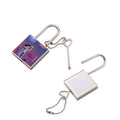 Valentines Day Gift Square Shape Printing Sublimation Lock for Lover