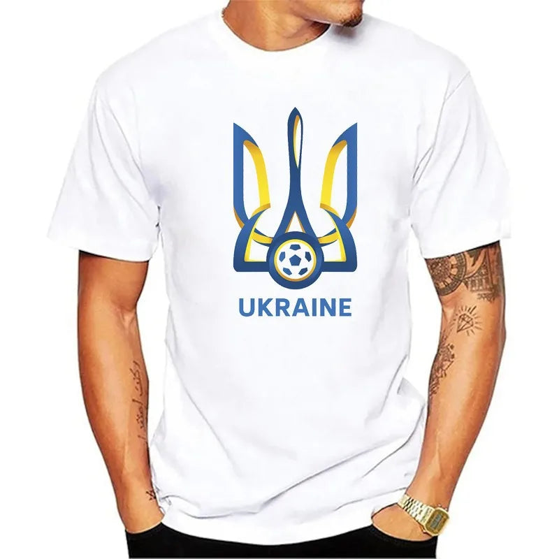 T Shirt Love Ukraine Blouse Proud Country Flag 2018 Summer Style Free Shipping Creative Design Printing Cotton Rock T Shirts