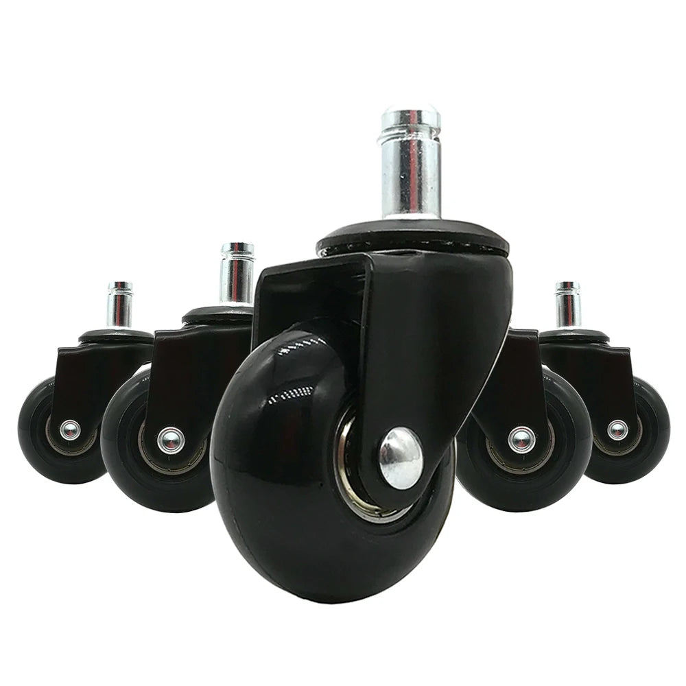 Office Chair Caster Wheels Replacement Set of 5 Swivel Furniture Casters